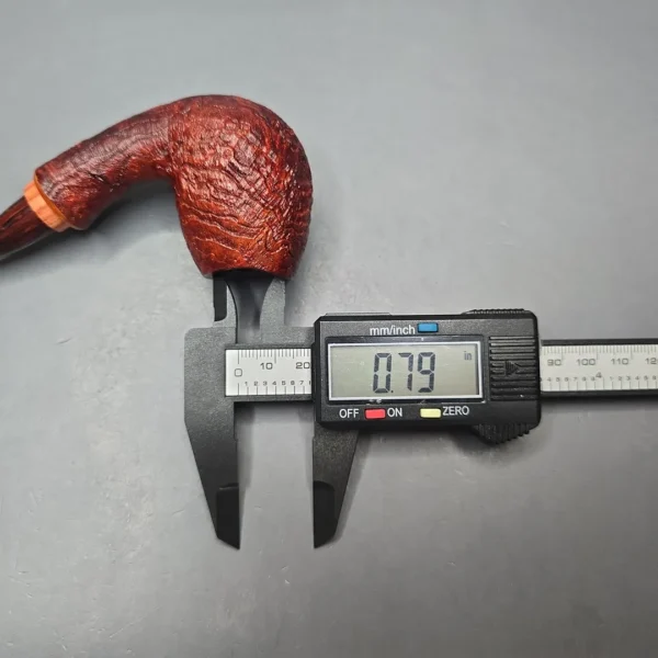 Papa Bear's Pipes by Tim Beaumont Sandblasted Egg w/ Tulipwood Handmade Briar Pipe, New - Image 13