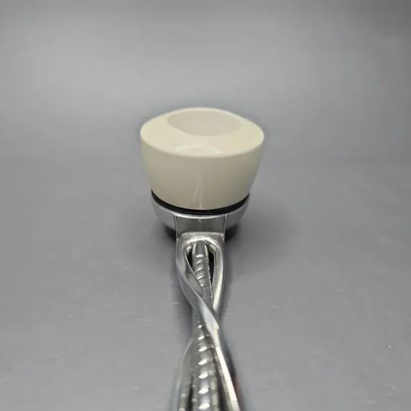 Falcon Classic Chrome w/ MBSD Meerschaum Pot Block Meerschaum Bowl Pipe, New - Image 6