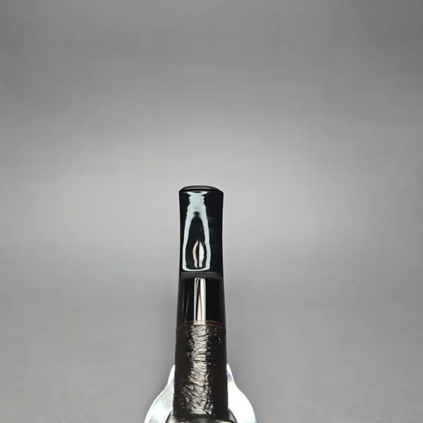 Buckeye Hand Made Black Sandblasted Billiard Briar Pipe, New - Image 7