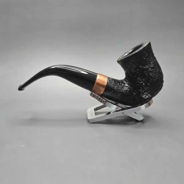 Petersons 2021 Christmas Pipe Original Sandblasted Calabash Estate Briar Pipe, Unsmoked - Image 4
