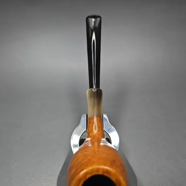 MBSD Briars Modern Masters 3 Smooth Tulip w/ Faux Horn Handmade Briar Pipe, New - Image 8