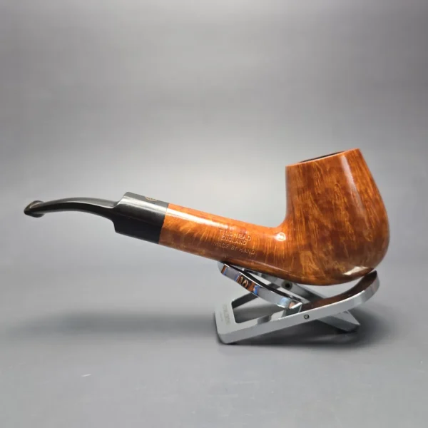 James Upshall B Grade Group 6 Smooth Long Shank Bent Billiard Estate Briar Pipe, Unsmoked - Image 4