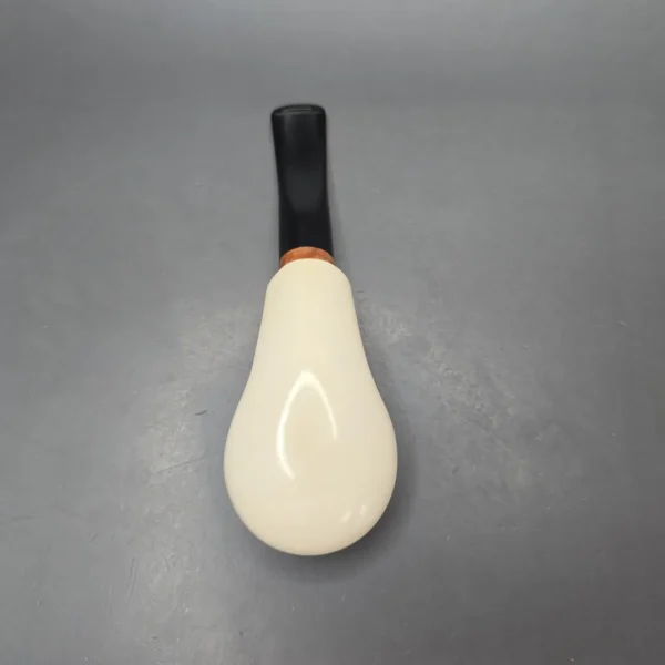 MBSD Meerschaum Deluxe Smooth Author Block Meerschaum Pipe, Briar-Mortise, New - Image 11