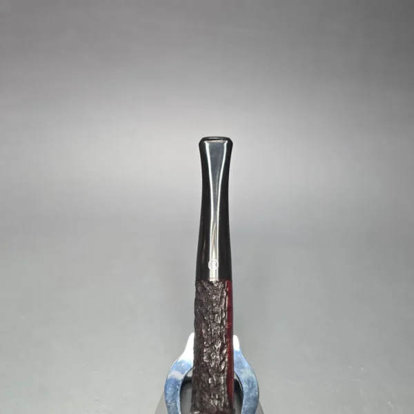 James Upshall Bark Group 6 Rusticated Billiard Estate Briar Pipe, Unsmoked - Image 9