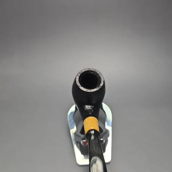 MBSD Briars by Piero Vitale Black Sandblasted Brandy w/ Boxwood, Briar Pipe, New - Image 6