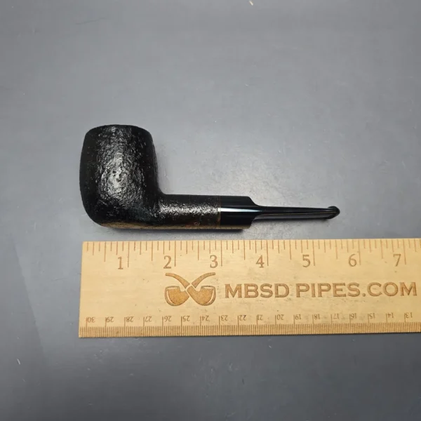 Buckeye Hand Made Black Sandblasted Billiard Briar Pipe, New - Image 11