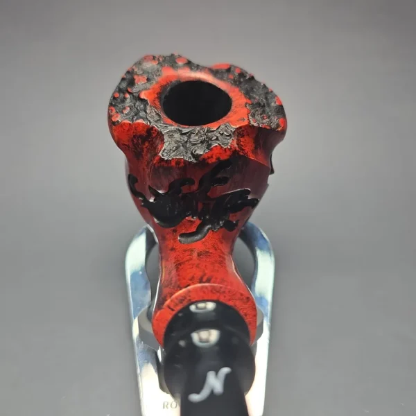 Nording Fantasy Partially Rusticated Freehand Estate Briar Pipe, Unsmoked - Image 6