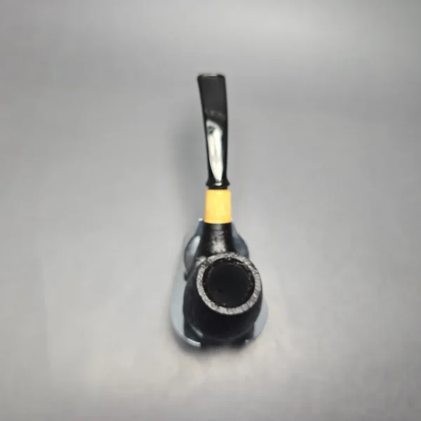 MBSD Briars by Piero Vitale Black Sandblasted Brandy w/ Boxwood, Briar Pipe, New - Image 9