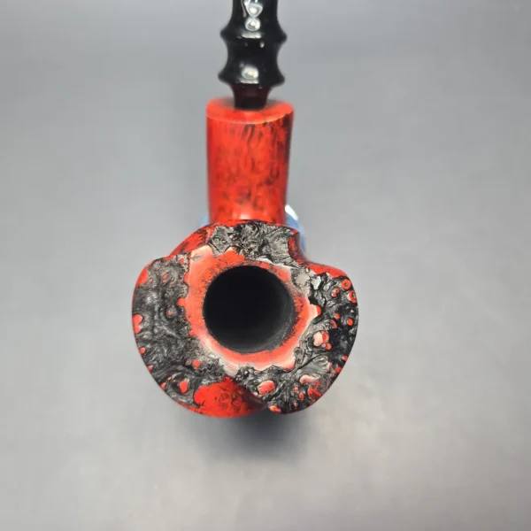Nording Fantasy Partially Rusticated Freehand Estate Briar Pipe, Unsmoked - Image 7