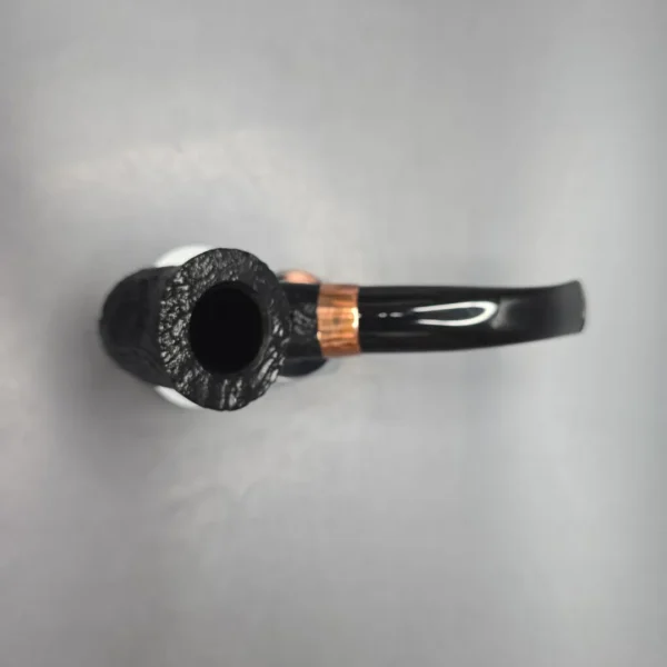 Petersons 2021 Christmas Pipe Original Sandblasted Calabash Estate Briar Pipe, Unsmoked - Image 9