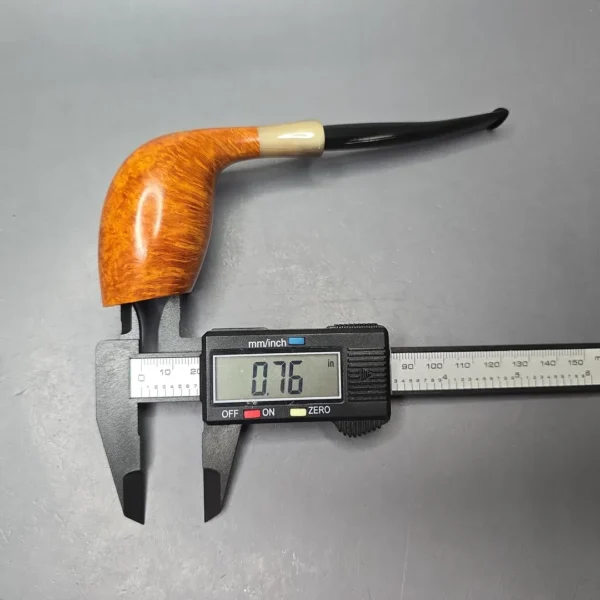 MBSD Briars Modern Masters 3 Smooth Tulip w/ Faux Horn Handmade Briar Pipe, New - Image 13