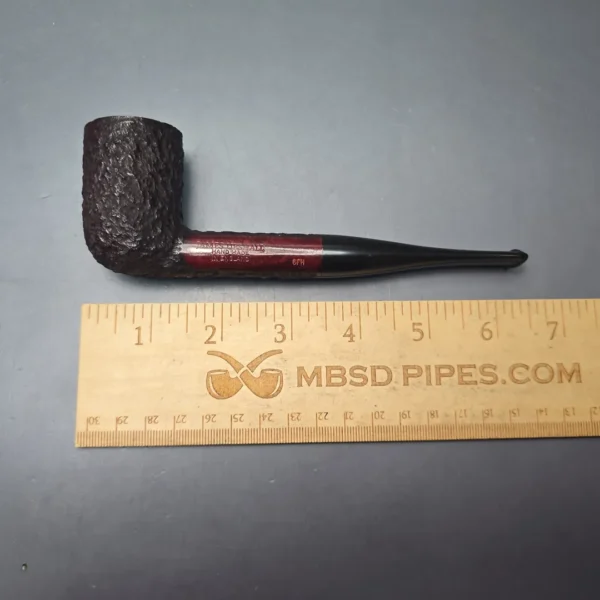 James Upshall Bark Group 6 Rusticated Billiard Estate Briar Pipe, Unsmoked - Image 12