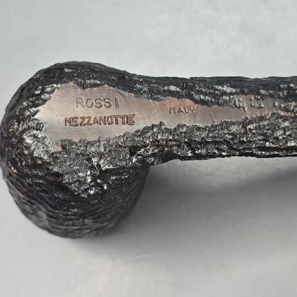 Rossi Mezzanotte 8803 Rusticated Lumberman Briar Pipe, New, 6mm - Image 11