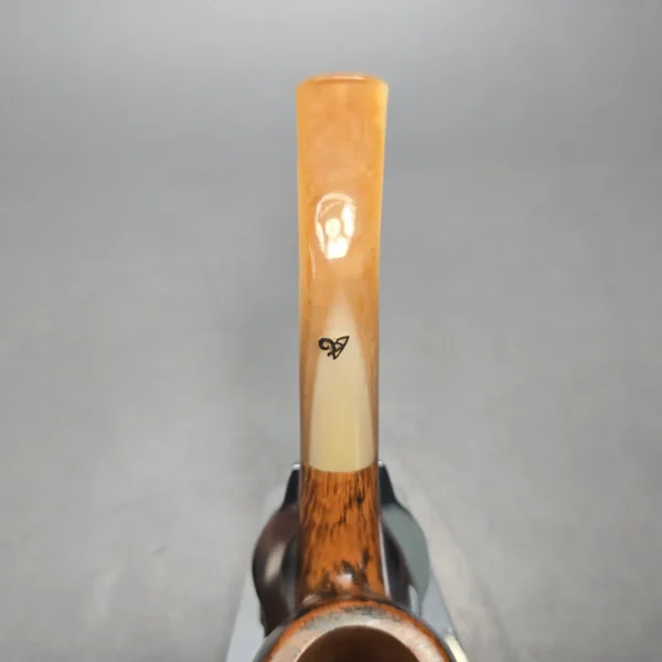 Viprati 1 Clover Smooth Bent Billiard Estate Briar Pipe, Unsmoked - Image 7