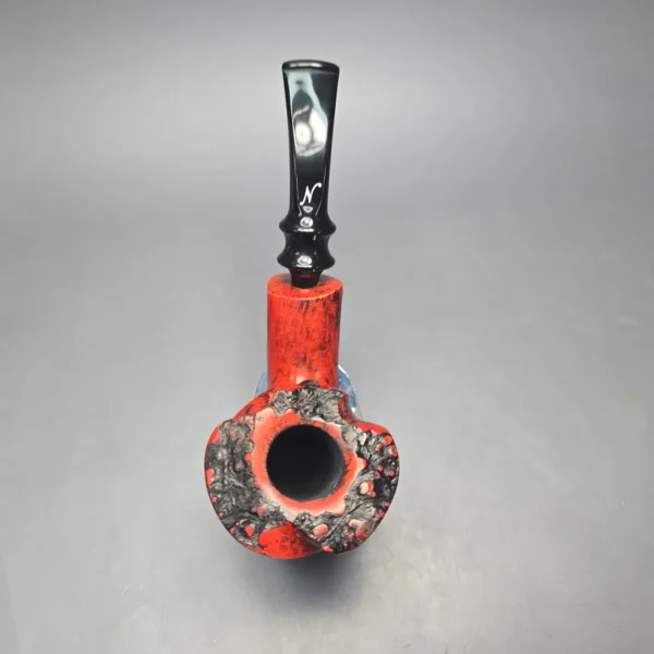 Nording Fantasy Partially Rusticated Freehand Estate Briar Pipe, Unsmoked - Image 9