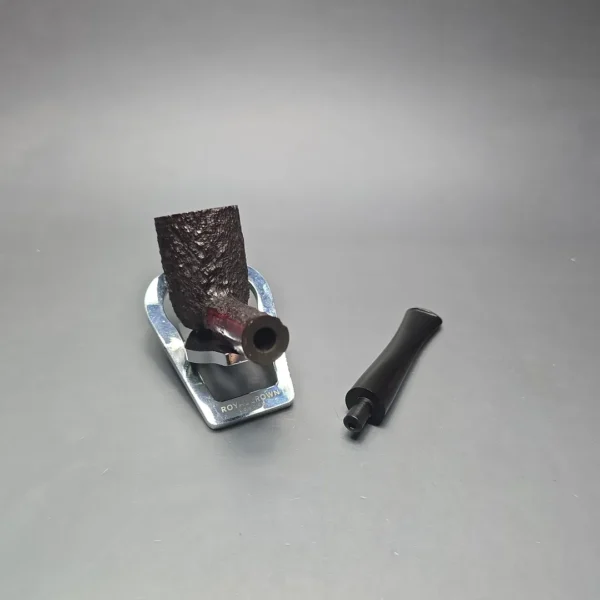 James Upshall Bark Group 6 Rusticated Billiard Estate Briar Pipe, Unsmoked - Image 13