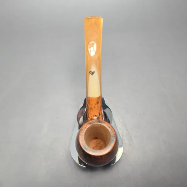 Viprati 1 Clover Smooth Bent Billiard Estate Briar Pipe, Unsmoked - Image 9