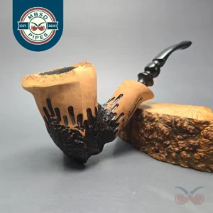 Nording Signature Rustic Freehand Estate Briar Pipe, Unsmoked