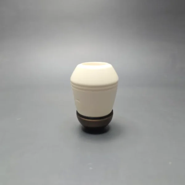 Falcon Extra Curved Dental w/ MBSD Meerschaum Rhodesian Block Meerschaum Bowl Pipe, New - Image 3