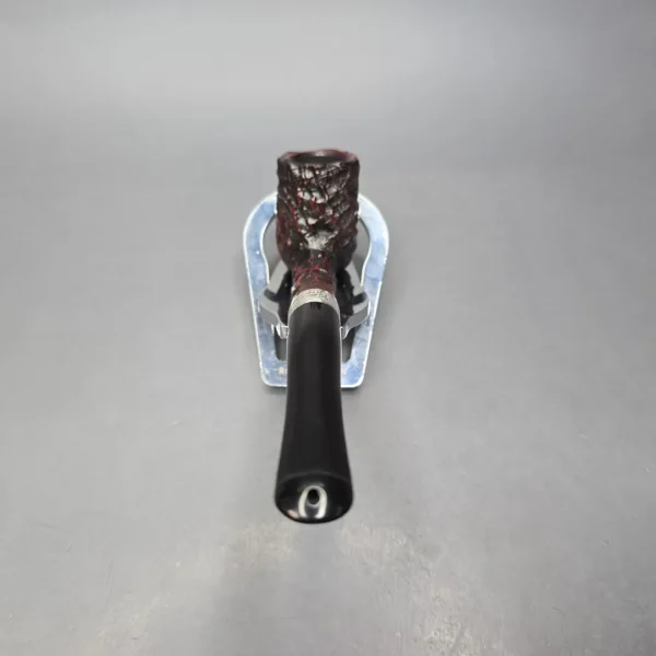 Peterson Cobble 15 Rusticated & Sandblasted Billiard w/ Silver Briar Pipe, New - Image 5