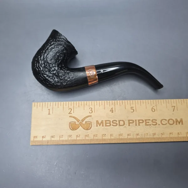 Petersons 2021 Christmas Pipe Original Sandblasted Calabash Estate Briar Pipe, Unsmoked - Image 12