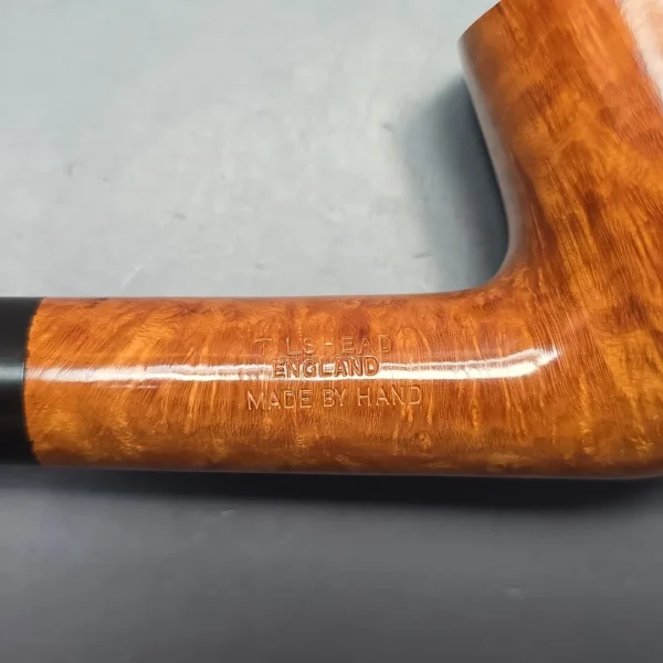 James Upshall B Grade Group 6 Smooth Long Shank Bent Billiard Estate Briar Pipe, Unsmoked - Image 11