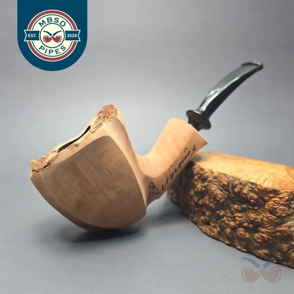 Nording Signature Natural Smooth Freehand Estate Briar Pipe, Unsmoked