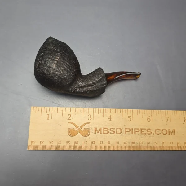Peter Toth Black Sandblasted Blowfish Handmade Briar Pipe, New - Image 11