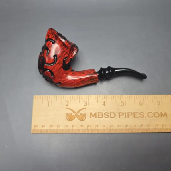 Nording Fantasy Partially Rusticated Freehand Estate Briar Pipe, Unsmoked - Image 12