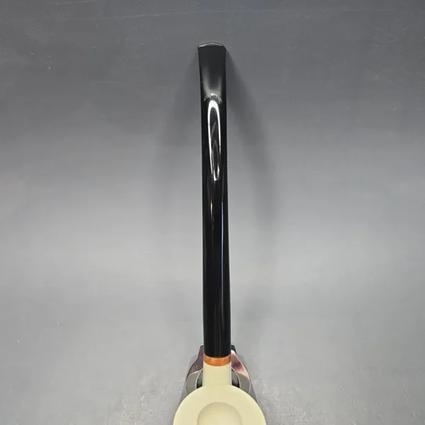 MBSD Meerschaum Deluxe Smooth Churchwarden Block Meerschaum Pipe, Briar-Mortise, New - Image 8