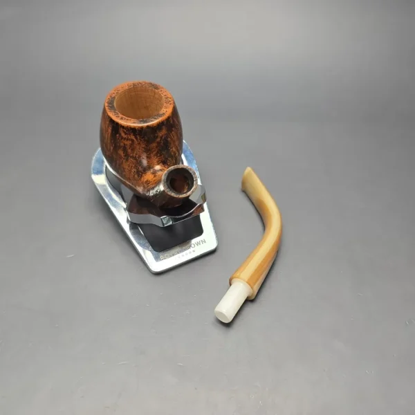 Viprati 1 Clover Smooth Bent Billiard Estate Briar Pipe, Unsmoked - Image 15