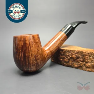 James Upshall Empire Old England Magnum Smooth Long Shank Bent Billiard Estate Briar Pipe, Unsmoked