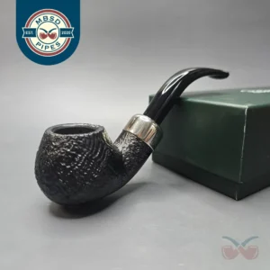 Peterson Army Filter 03 Sandblasted Apple w/ Nickel Briar Pipe, New, 9mm