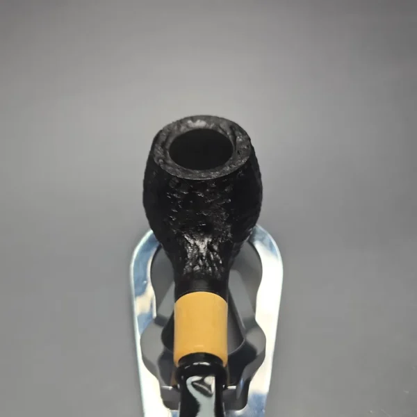 MBSD Briars by Piero Vitale Black Rusticated Author w/ Boxwood, Briar Pipe, New - Image 6