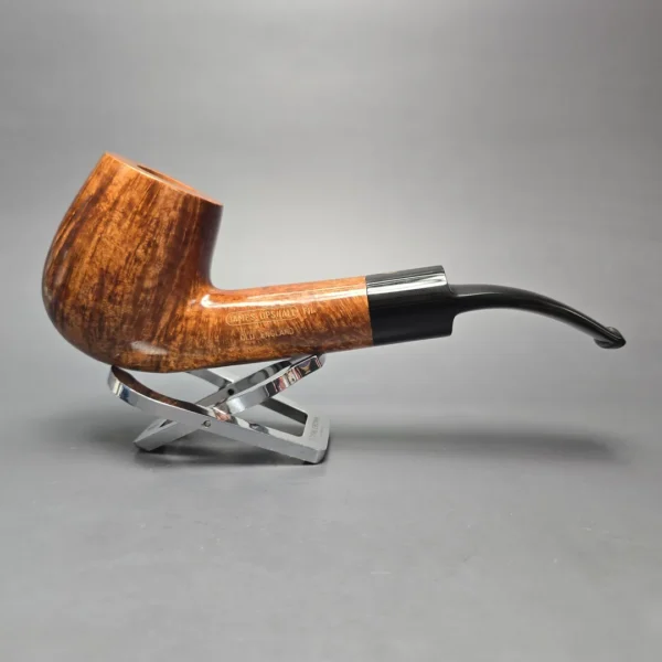 James Upshall Empire Old England Magnum Smooth Long Shank Bent Billiard Estate Briar Pipe, Unsmoked - Image 3