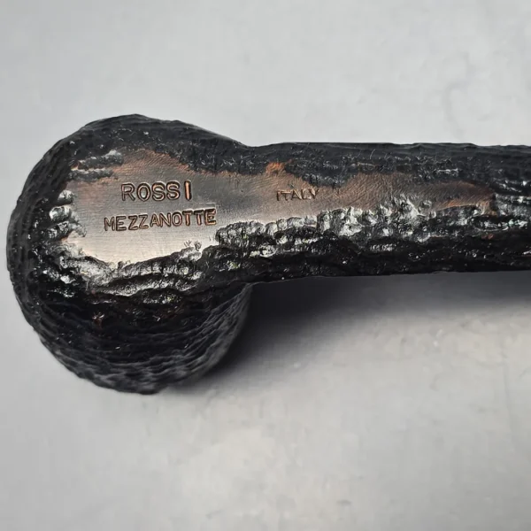Rossi Mezzanotte 8803 Rusticated Lumberman Briar Pipe, New, 6mm - Image 11