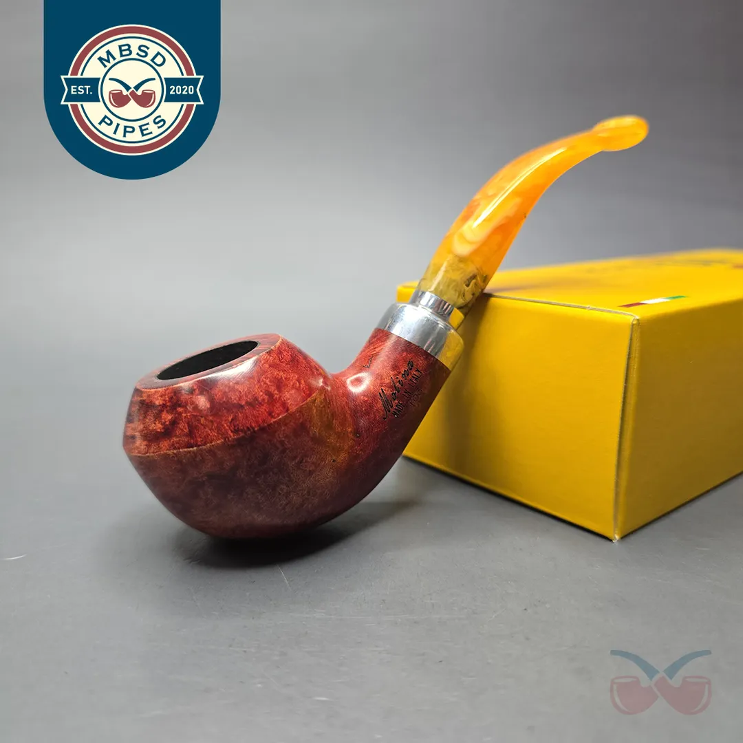 Molina Ambra 103 Smooth Rhodesian Briar Pipe, New, 9mm