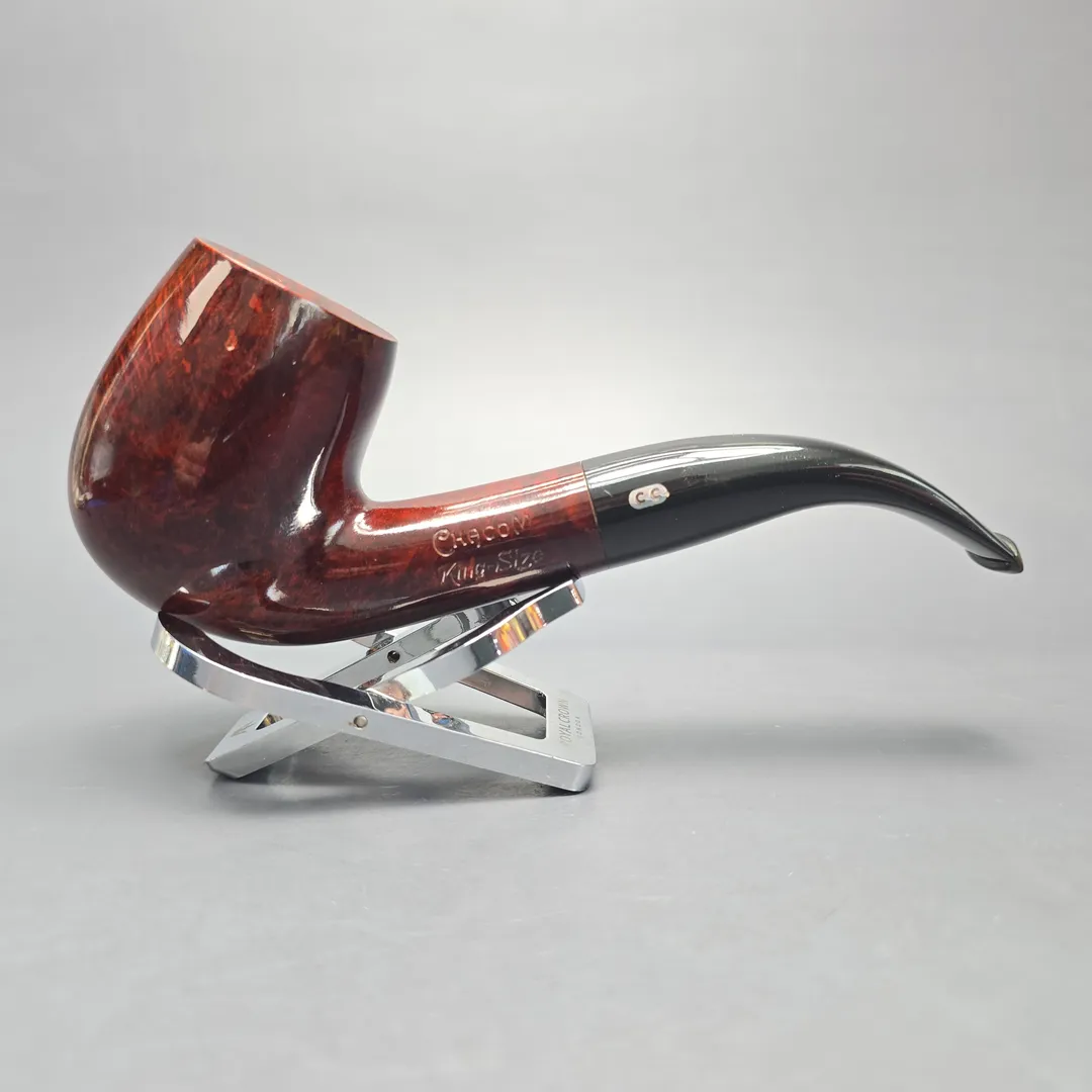 Chacom King-Sized 1202 Smooth Bent Billiard (9mm) (Unsmoked Estate) - Image 2