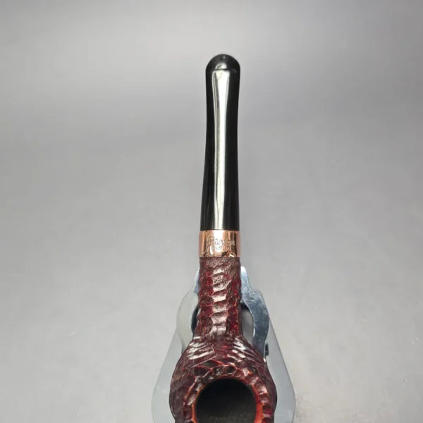 Peterson 2025 Christmas Pipe 87 Rusticated Apple with Copper (Unsmoked Estate) - Image 7
