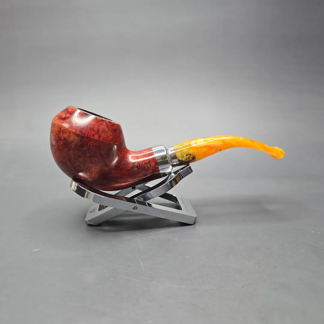 Molina Ambra 103 Smooth Rhodesian Briar Pipe, New, 9mm - Image 2