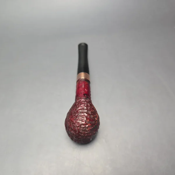 Peterson 2025 Christmas Pipe 87 Rusticated Apple with Copper (Unsmoked Estate) - Image 9