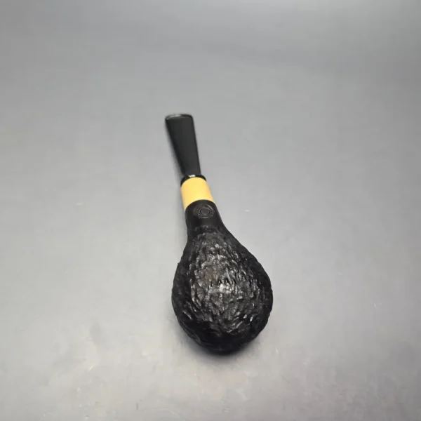 MBSD Briars by Piero Vitale Black Rusticated Author w/ Boxwood, Briar Pipe, New - Image 10