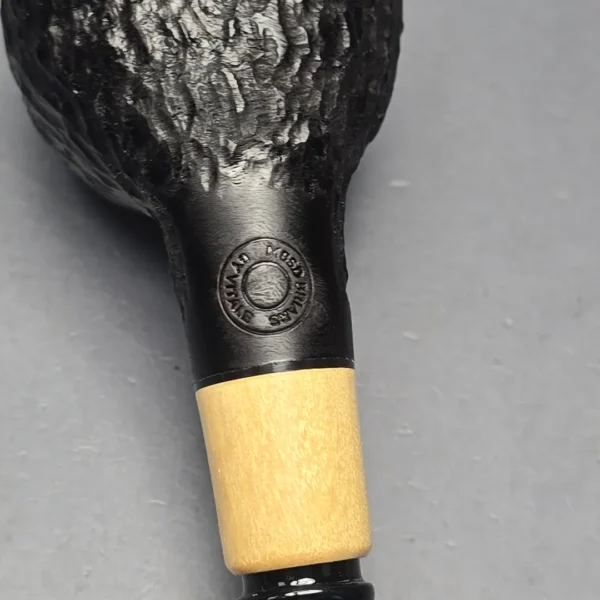 MBSD Briars by Piero Vitale Black Rusticated Author w/ Boxwood, Briar Pipe, New - Image 11