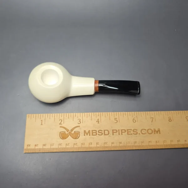 MBSD Meerschaum Deluxe Block Meerschaum Pipe, Briar-Mortise, New - Image 11