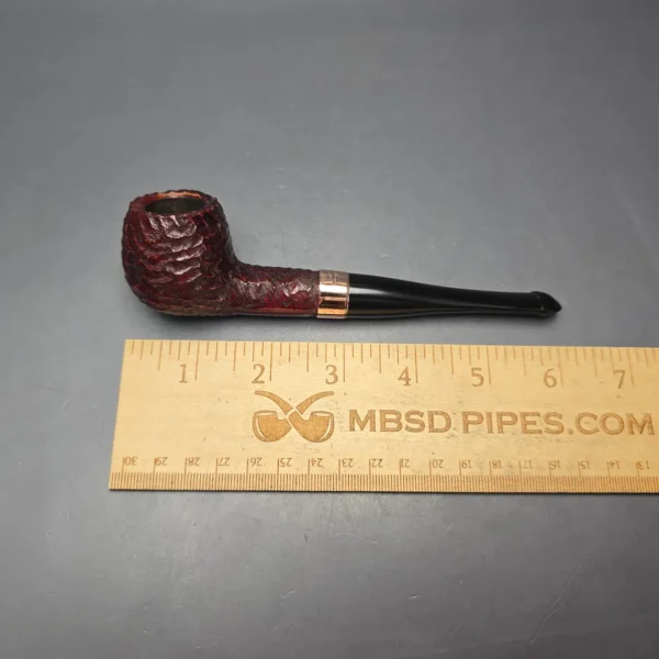 Peterson 2025 Christmas Pipe 87 Rusticated Apple with Copper (Unsmoked Estate) - Image 11