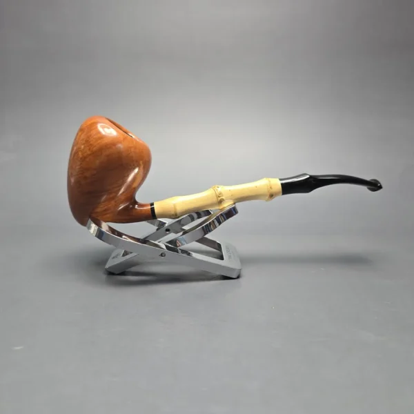 MBSD Briars Modern Masters 1 Smooth Peewit w/ Bamboo Handmade Briar Pipe, New - Image 3