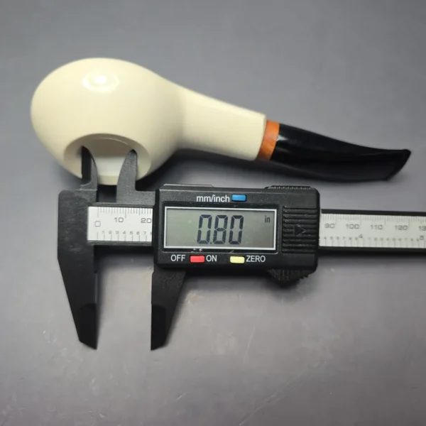 MBSD Meerschaum Deluxe Block Meerschaum Pipe, Briar-Mortise, New - Image 12