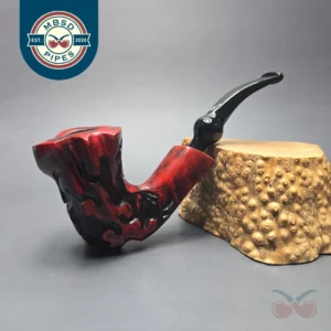 Nording Fantasy Partially Rusticated Freehand Estate Briar Pipe, Unsmoked