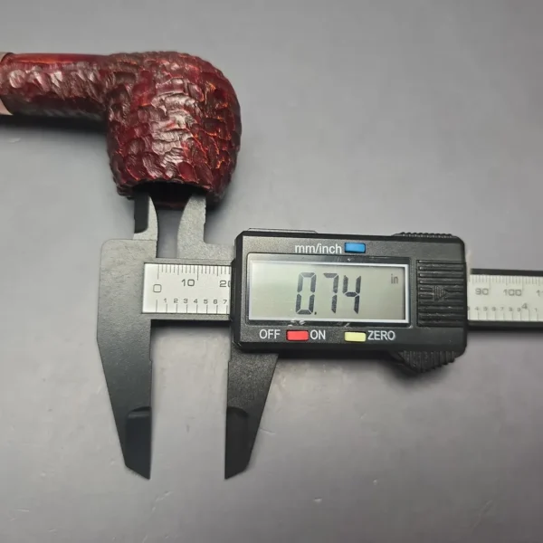 Peterson 2025 Christmas Pipe 87 Rusticated Apple with Copper (Unsmoked Estate) - Image 12