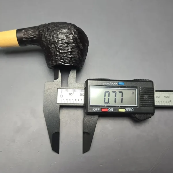 MBSD Briars by Piero Vitale Black Rusticated Author w/ Boxwood, Briar Pipe, New - Image 13